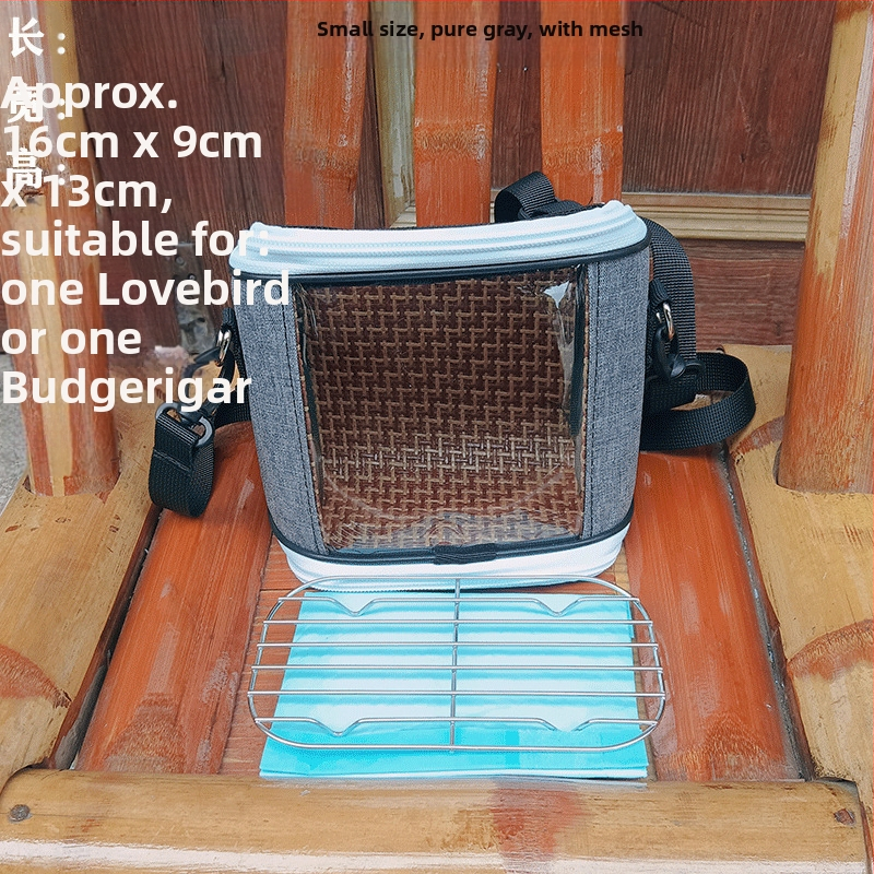 Xuan Fengi väljaminev papagoi kaasaskantav linnukott tiigri nahast pesakott hingav läbipaistev õlakott pojengipuurist nähtav neli aastaaega