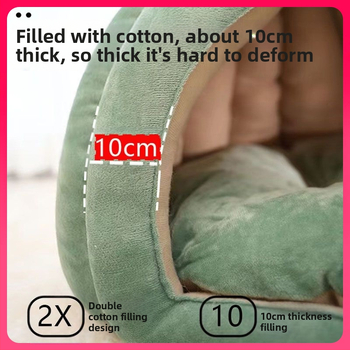 ✅ Φωλιά γάτας κολοκύθας σε σχήμα φύλλου, χειμερινό ζεστό ημι-κλειστό κρεβάτι γάτας, αφαιρούμενο και πλενόμενο, γενικής χρήσης φωλιά κατοικίδιων για γάτες για όλες τις εποχές