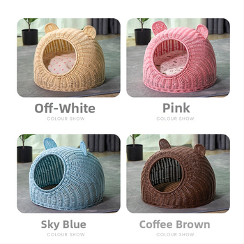 Απομίμηση φωλιάς γάτας από μπαστούνι, πλενόμενη βίλα, ημι-κλειστή, τέσσερις εποχές, καθολική καλοκαιρινή φωλιά σκύλου από μπαστούνι, αναπνεύσιμη, μια γενιά μαλλιών