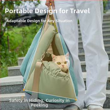 Miaofairy κλουβί αυτοκινήτου για γάτες, κλουβί για σκύλους, τέσσερις εποχές, γενικής χρήσης, χειροποίητη διαγώνια τσάντα γάτας, κάθισμα κατοικίδιων