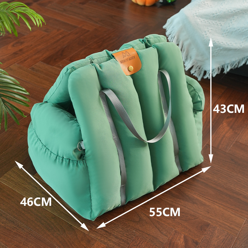 Miaofairy autós macskakennel kutyakennel négy évszak univerzális kézzel hordható átlósan kihajtható macskatáska kisállatülés