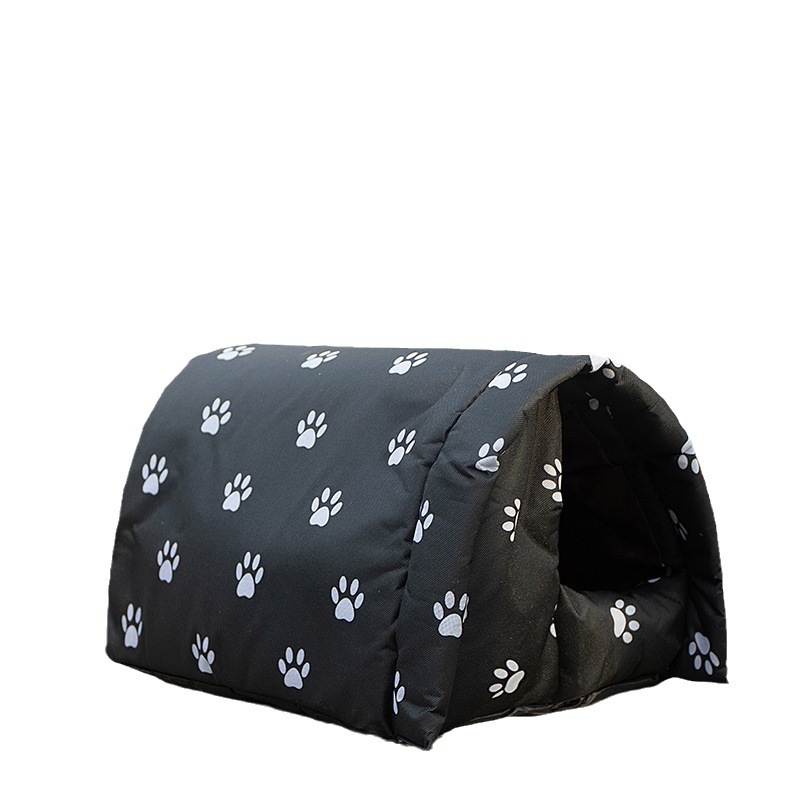 Плат за котки, анти-кучешко гнездо, оксфордски плат за домашни любимци, оксфордско гнездо за открито, скитащо зимно гнездо за домашни любимци, устойчиво на дъжд и слънце