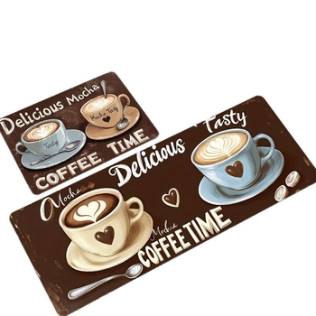 Διασυνοριακό χαλάκι κουζίνας αμερικανικού στιλ Amazon, μινιμαλιστικό, μακρύ, ανθεκτικό στη φθορά, αντιολισθητικό, σετ δύο τεμαχίων, χονδρικής, έτοιμο προς πώληση