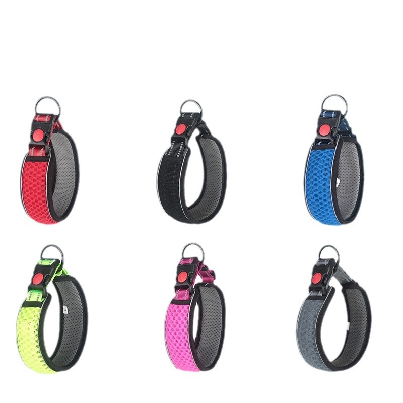Ogrlica za vuču za kućne ljubimce od saćaste mreže, prozračna, za šetanje pasa, podesiva, 3M reflektirajuća, uže za ogrlicu, proizvođač izvora