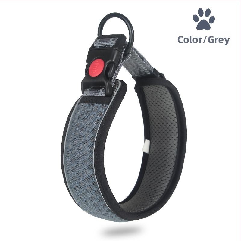 Ogrlica za vuču za kućne ljubimce od saćaste mreže, prozračna, za šetanje pasa, podesiva, 3M reflektirajuća, uže za ogrlicu, proizvođač izvora