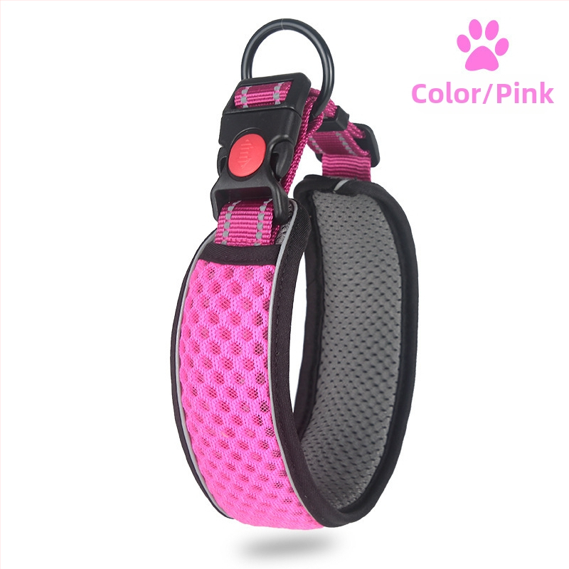 Ogrlica za vuču za kućne ljubimce od saćaste mreže, prozračna, za šetanje pasa, podesiva, 3M reflektirajuća, uže za ogrlicu, proizvođač izvora