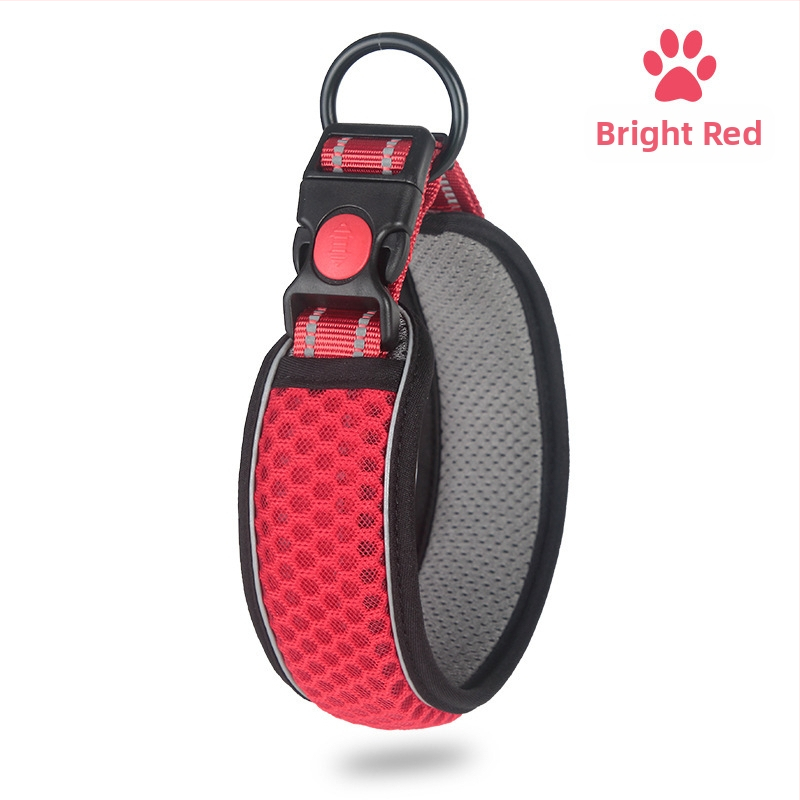 Ogrlica za vuču za kućne ljubimce od saćaste mreže, prozračna, za šetanje pasa, podesiva, 3M reflektirajuća, uže za ogrlicu, proizvođač izvora