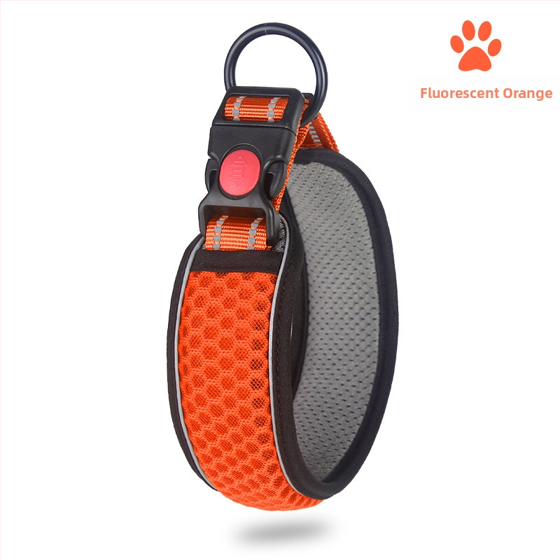 Ogrlica za vuču za kućne ljubimce od saćaste mreže, prozračna, za šetanje pasa, podesiva, 3M reflektirajuća, uže za ogrlicu, proizvođač izvora