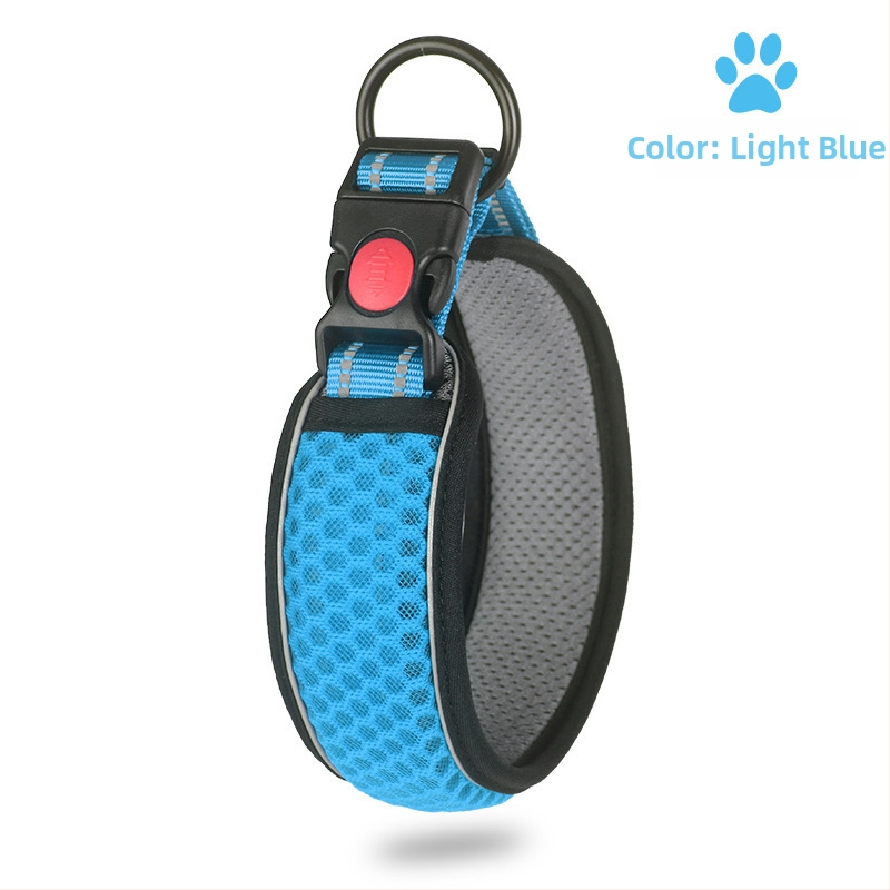 Ogrlica za vuču za kućne ljubimce od saćaste mreže, prozračna, za šetanje pasa, podesiva, 3M reflektirajuća, uže za ogrlicu, proizvođač izvora