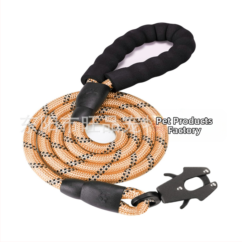 Каишка за домашни любимци, взривоустойчива каишка за кучета, отразяваща кръгла каишка за кучета, каишка за кучета, свободни ръце, трансгранична за жабешка катарама