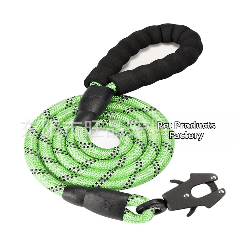 Каишка за домашни любимци, взривоустойчива каишка за кучета, отразяваща кръгла каишка за кучета, каишка за кучета, свободни ръце, трансгранична за жабешка катарама