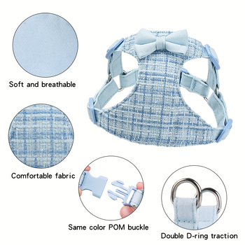 Γιλέκο με λουρί σκύλου Χαριτωμένο φιόγκο Μικρό σκυλί Γάτα Πικρή αρκούδα Λουρί σκύλου Λουρί σκύλου