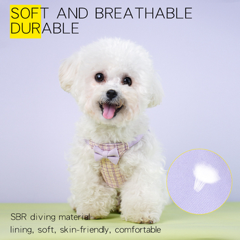 Γιλέκο με λουρί σκύλου Χαριτωμένο φιόγκο Μικρό σκυλί Γάτα Πικρή αρκούδα Λουρί σκύλου Λουρί σκύλου