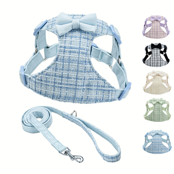 Γιλέκο με λουρί σκύλου Χαριτωμένο φιόγκο Μικρό σκυλί Γάτα Πικρή αρκούδα Λουρί σκύλου Λουρί σκύλου