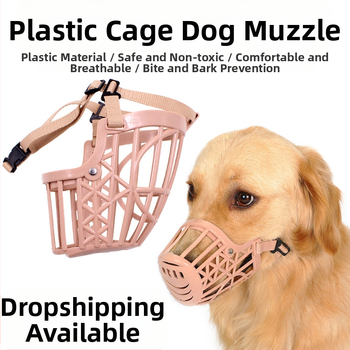 Намудрец за кучета, маска против ухапване, устройство против лай, яде безразборно средни и големи кучета, пластмасов намордник за кучета, стопер за лай