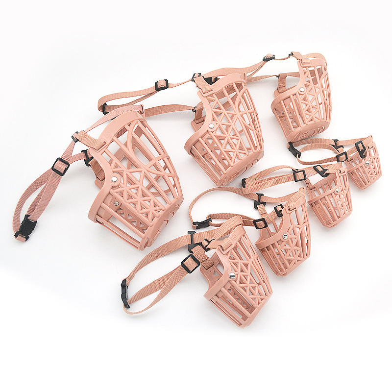 Намудрец за кучета, маска против ухапване, устройство против лай, яде безразборно средни и големи кучета, пластмасов намордник за кучета, стопер за лай