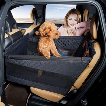 Amazon Car Pet Mat Πίσω Μονό Κάθισμα Αυτοκινήτου με Ράβδο και Δίχτυ Μπλε Αδιάβροχο, Ανθεκτικό στη Βρώμικη Χρήση Χαλί Σκύλου