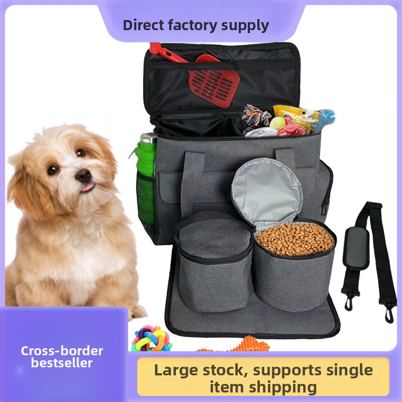 Трансгранична горещо продавана преносима чанта за котешки закуски, чанта за съхранение на храна за кучета на открито, чанта за съхранение на играчки за храна, преносима чанта за домашни любимци