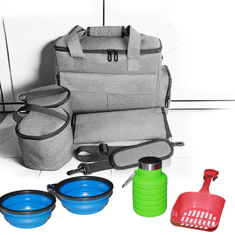 Трансгранична горещо продавана преносима чанта за котешки закуски, чанта за съхранение на храна за кучета на открито, чанта за съхранение на играчки за храна, преносима чанта за домашни любимци