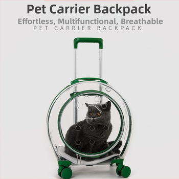 Акрилна прозрачна кутия за домашни любимци, нова водоустойчива преносима космическа капсула за котки и кучета, калъф за количка за домашни любимци, прозрачна чанта за котки