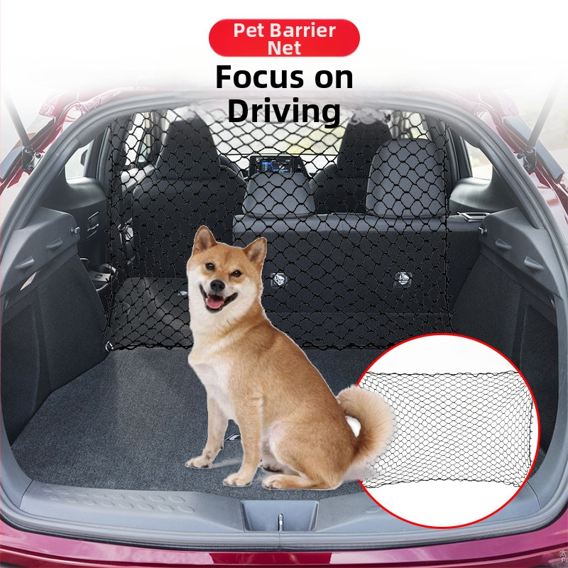 Piiriülene müügil olev auto lemmikloomade isolatsioonivõrk, auto tagaistmel lemmikloomade blokeeriv võrk, pakiruumi hoiustamise koera turvavõrk