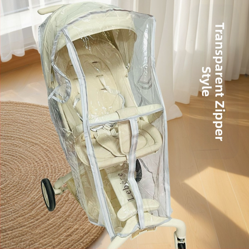 Nüüd beebikäru tuulekindel kate, jalutuskäru vihmavari jalutuskäru universaalne vihmakate, tuule- ja tolmukindel EVA materjal, läbipaistev ja hingav