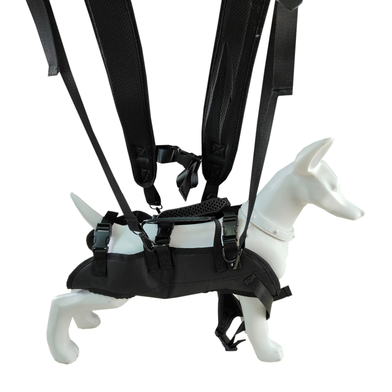 Ruksak za pse, višenamjenska torba za nošenje u zraku s dvostrukim remenom za kućne ljubimce, prijenosna četveronožna torba za nošenje