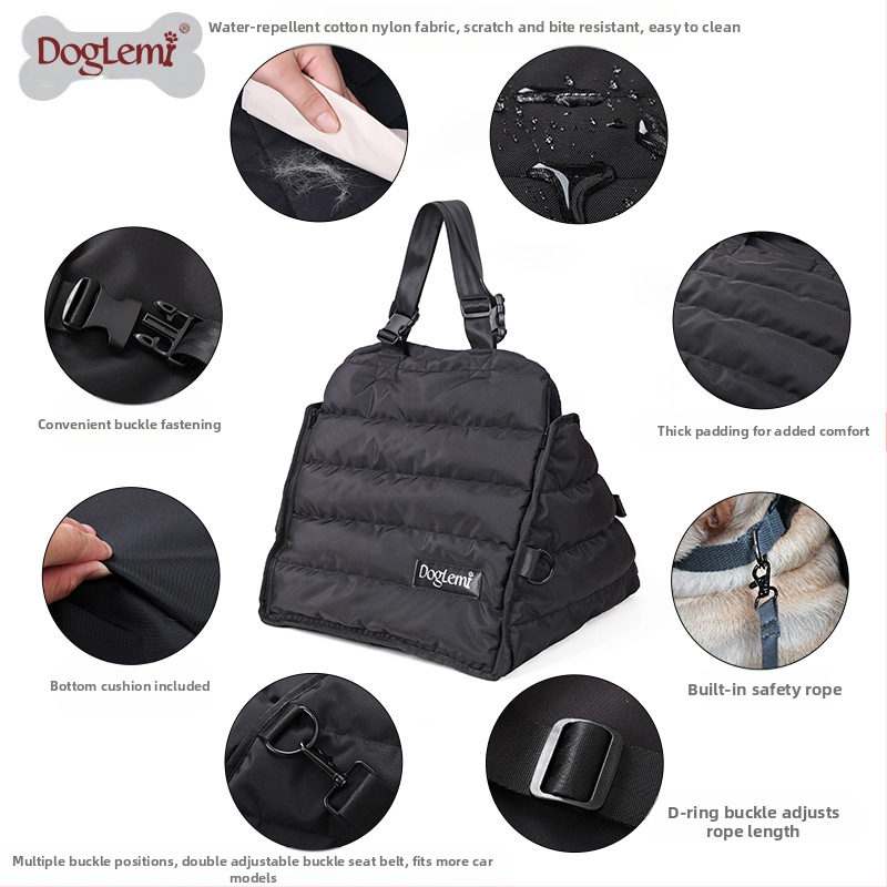 Amazon Pet Car Bag Car Pad do auta do auta, predné a zadné sedadlo pre psov, multifunkčná taška proti striekajúcej vode na jeseň a zimu