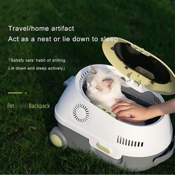 Διασυνοριακή Αγγλική Έκδοση Εφαρμογής Γκράφιτι Έξυπνο Wifi Σταθερής Θερμοκρασίας Πολυλειτουργικό Σακίδιο Πλάτης για Κλιματιστικά για Κατοικίδια με Καρότσι