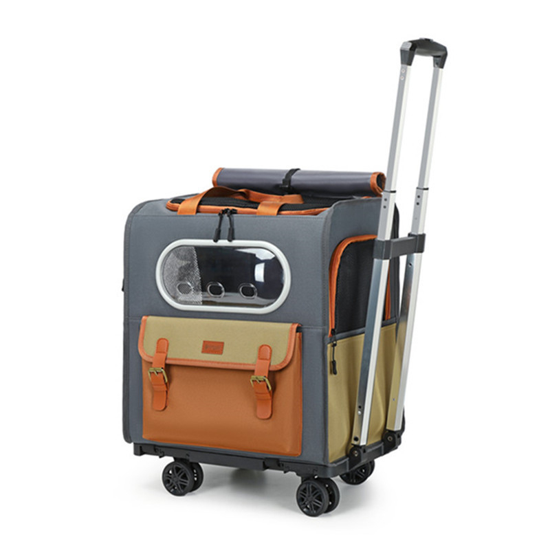 Νέα τσάντα για γάτες, φορητή τσάντα για κατοικίδια, διαφανής θήκη για γάτες και σκύλους, μεγάλης χωρητικότητας, με τράβηγμα από σύρμα