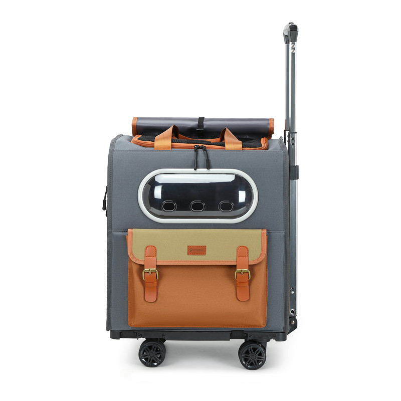 Νέα τσάντα για γάτες, φορητή τσάντα για κατοικίδια, διαφανής θήκη για γάτες και σκύλους, μεγάλης χωρητικότητας, με τράβηγμα από σύρμα