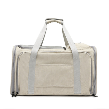 Εργοστασιακή τσάντα μεταφοράς κατοικίδιων ζώων διπλής όψης με άμεση επέκταση, φορητή τσάντα μεταφοράς για γάτες μεγάλης χωρητικότητας για δύο γάτες