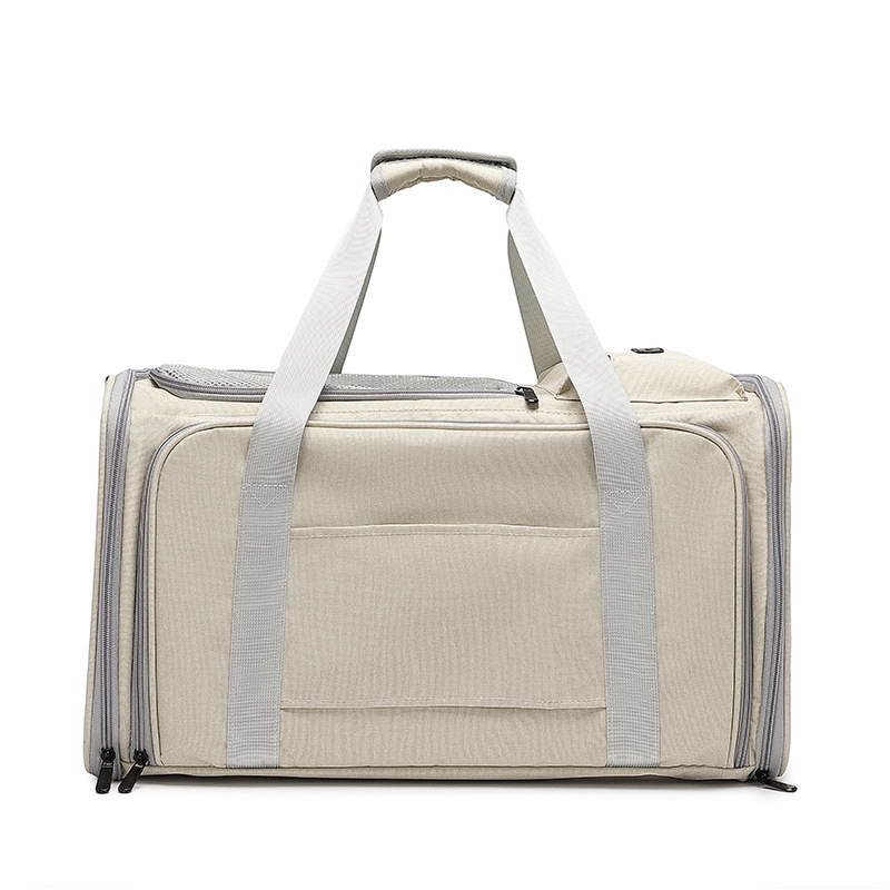 Tvornička dvostrana torba za nošenje kućnih ljubimaca, izravno s dvostrukim proširenjem, za van, prijenosna torba za mačke u automobilu velikog kapaciteta, za dvije mačke