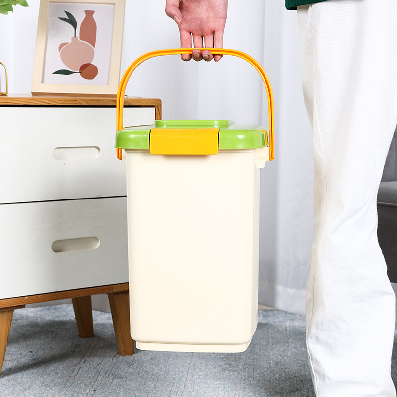 Lemmikloomade teravilja hoiustamise ämber, suletud niiskuskindel värskena hoidmise mahutavusega 30 kg kassi- ja koerateravilja hoiustamiseks, pööratav koerateravilja hoiustamise ämber