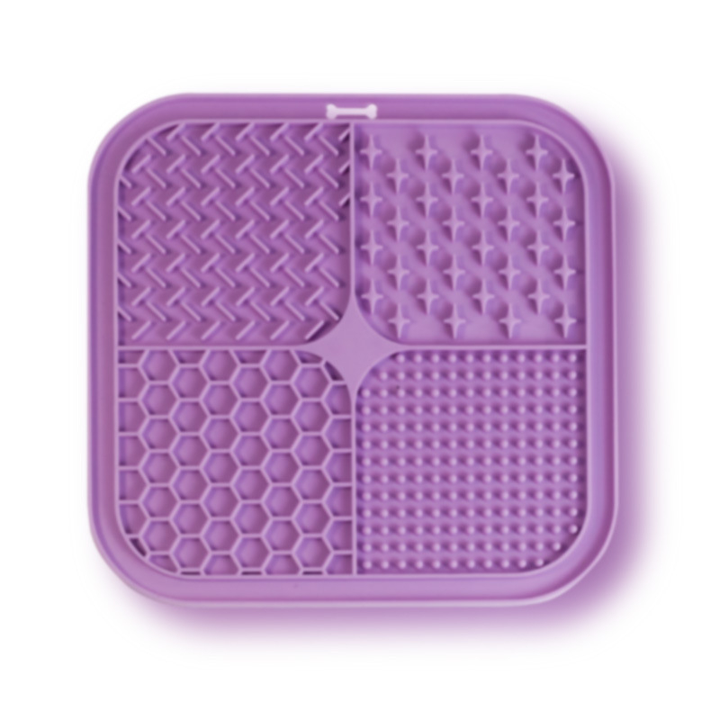 Силиконова подложка за облизване на домашни любимци от трансграничен тип, прибори за хранене на домашни любимци, подложка за облизване на кучета с вендуза, подложка за облизване за бавно хранене, чиния за бавно хранене против задавяне