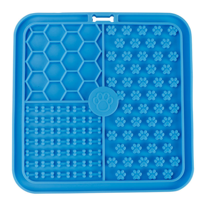 Силиконова подложка за облизване на домашни любимци от трансграничен тип, прибори за хранене на домашни любимци, подложка за облизване на кучета с вендуза, подложка за облизване за бавно хранене, чиния за бавно хранене против задавяне