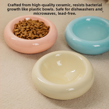 Keraamiline kassikauss, lemmikloomade kauss, kassikauss, sõõrikusöötja, hambaalune kassikauss, kassitoidukauss, löögikindel veekauss, suupistekauss