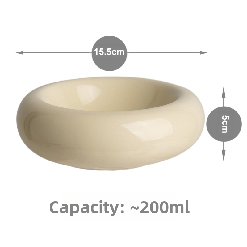 Keraamiline kassikauss, lemmikloomade kauss, kassikauss, sõõrikusöötja, hambaalune kassikauss, kassitoidukauss, löögikindel veekauss, suupistekauss