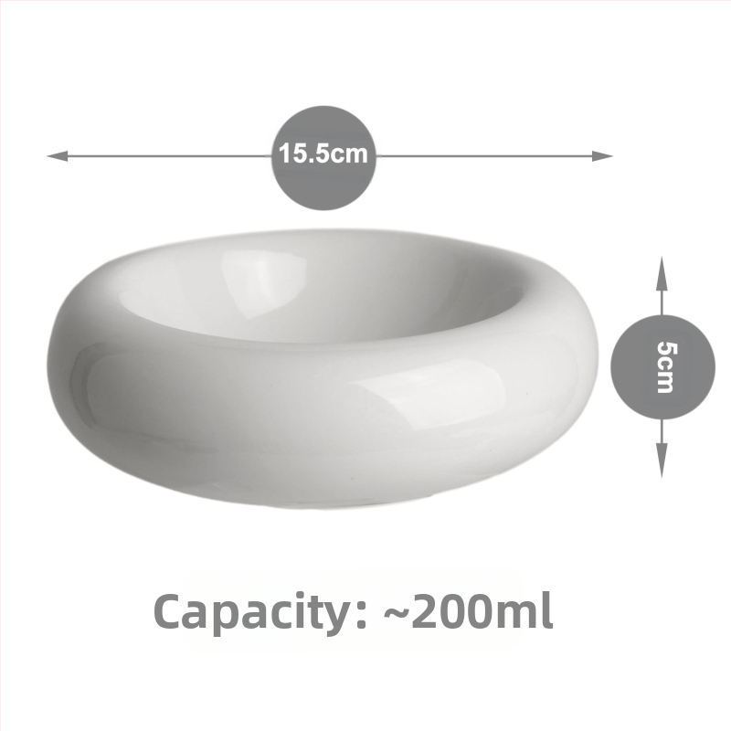 Keraamiline kassikauss, lemmikloomade kauss, kassikauss, sõõrikusöötja, hambaalune kassikauss, kassitoidukauss, löögikindel veekauss, suupistekauss