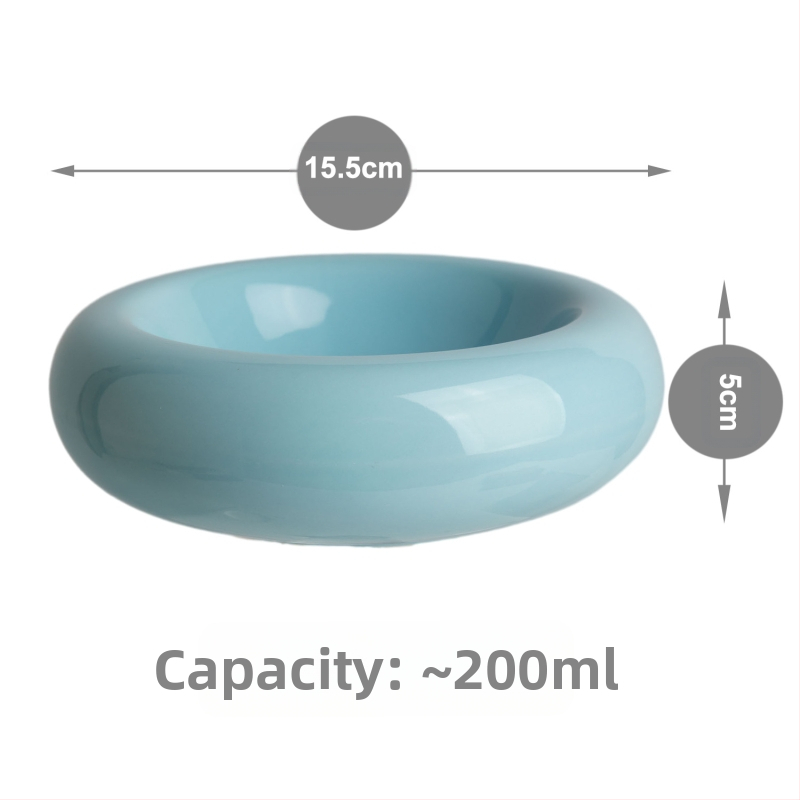 Keraamiline kassikauss, lemmikloomade kauss, kassikauss, sõõrikusöötja, hambaalune kassikauss, kassitoidukauss, löögikindel veekauss, suupistekauss