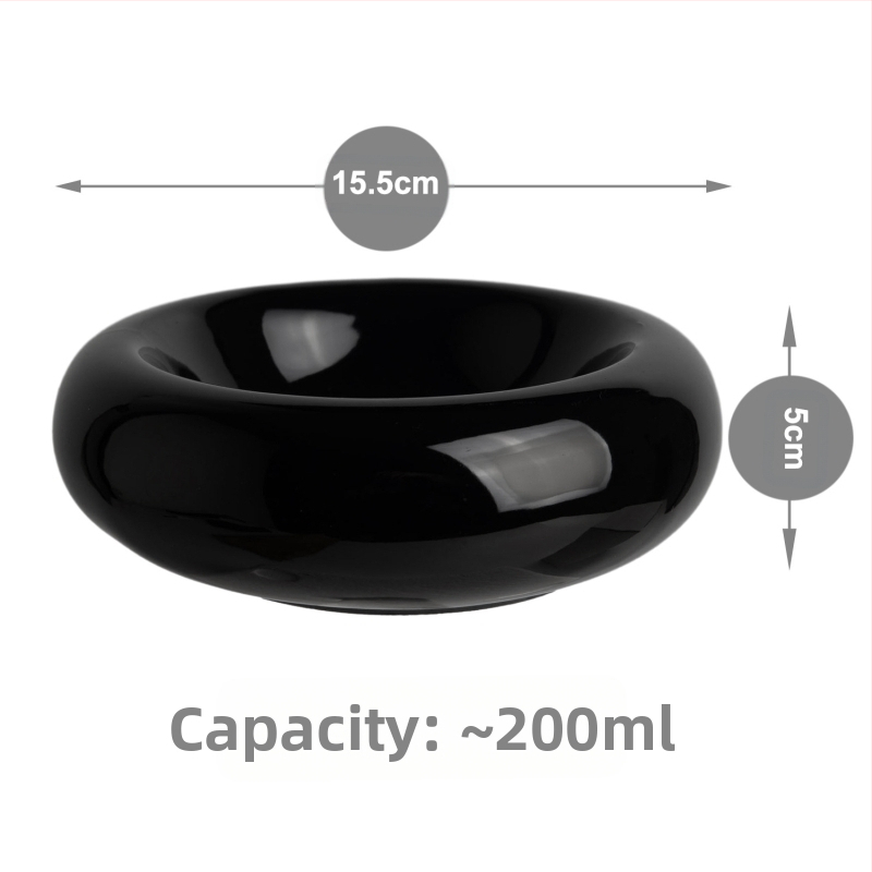 Keraamiline kassikauss, lemmikloomade kauss, kassikauss, sõõrikusöötja, hambaalune kassikauss, kassitoidukauss, löögikindel veekauss, suupistekauss