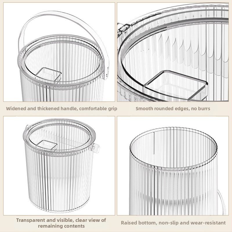 Домакински запечатан, устойчив на насекоми, влагоустойчив, прозрачен, визуален, за съхранение на кучешка храна, котешка храна, буркан за съхранение на храна за домашни любимци