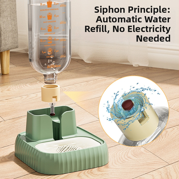 Всесезонен вътрешен сифон за домашни любимци, филтрация за циркулация на котки без мокра уста, голям капацитет, машина за вода за плюшено куче, прибори за хранене