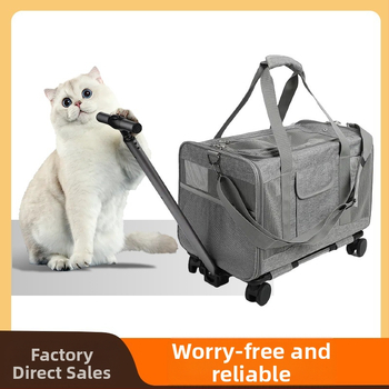 Чанта за носене на котки, голям капацитет, прозрачна, подходяща за всички сезони, устойчива на ухапване, издръжлива чанта за носене на котки