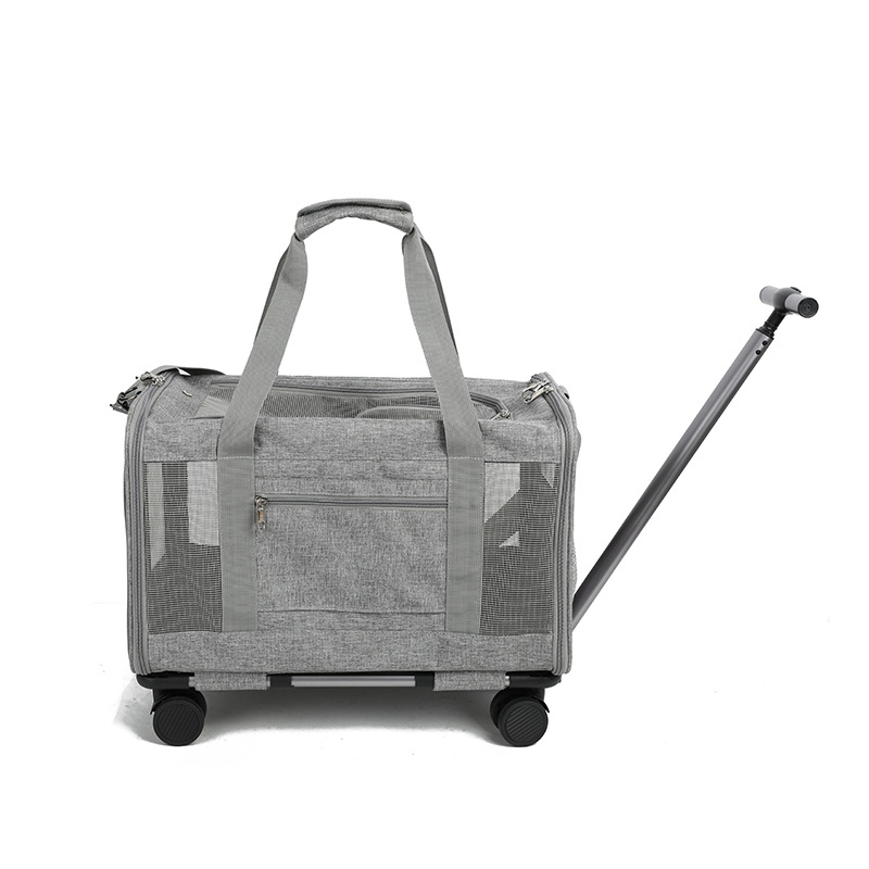 Чанта за носене на котки, голям капацитет, прозрачна, подходяща за всички сезони, устойчива на ухапване, издръжлива чанта за носене на котки