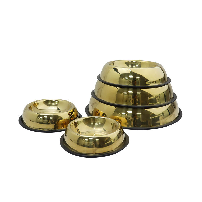 Νέο μπολ για γάτες από ανοξείδωτο ατσάλι, ανθεκτικό στις πτώσεις, μπολ για σκύλους που δεν πέφτει εύκολα, προμήθειες για κατοικίδια