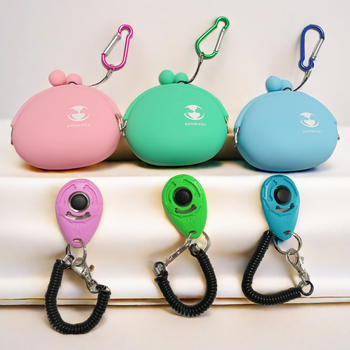 Чанта за обучение на кучета, чанта за закуски, силиконова чанта за монети, чанта за съединител, многофункционална чанта, чанта за съхранение, кликър за обучение на домашни любимци