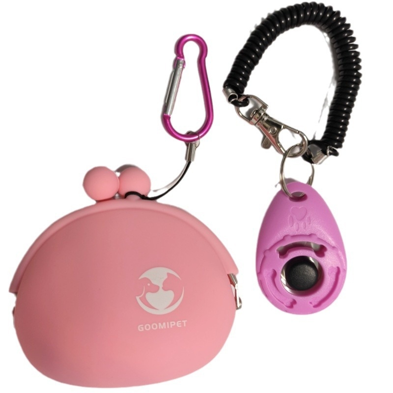 Чанта за обучение на кучета, чанта за закуски, силиконова чанта за монети, чанта за съединител, многофункционална чанта, чанта за съхранение, кликър за обучение на домашни любимци