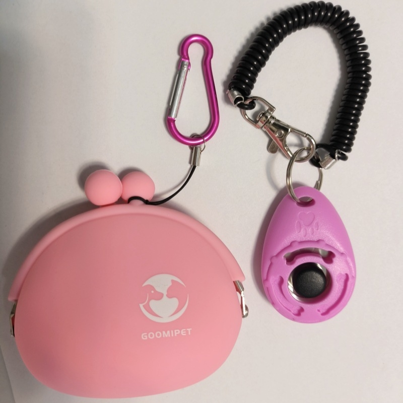 Чанта за обучение на кучета, чанта за закуски, силиконова чанта за монети, чанта за съединител, многофункционална чанта, чанта за съхранение, кликър за обучение на домашни любимци