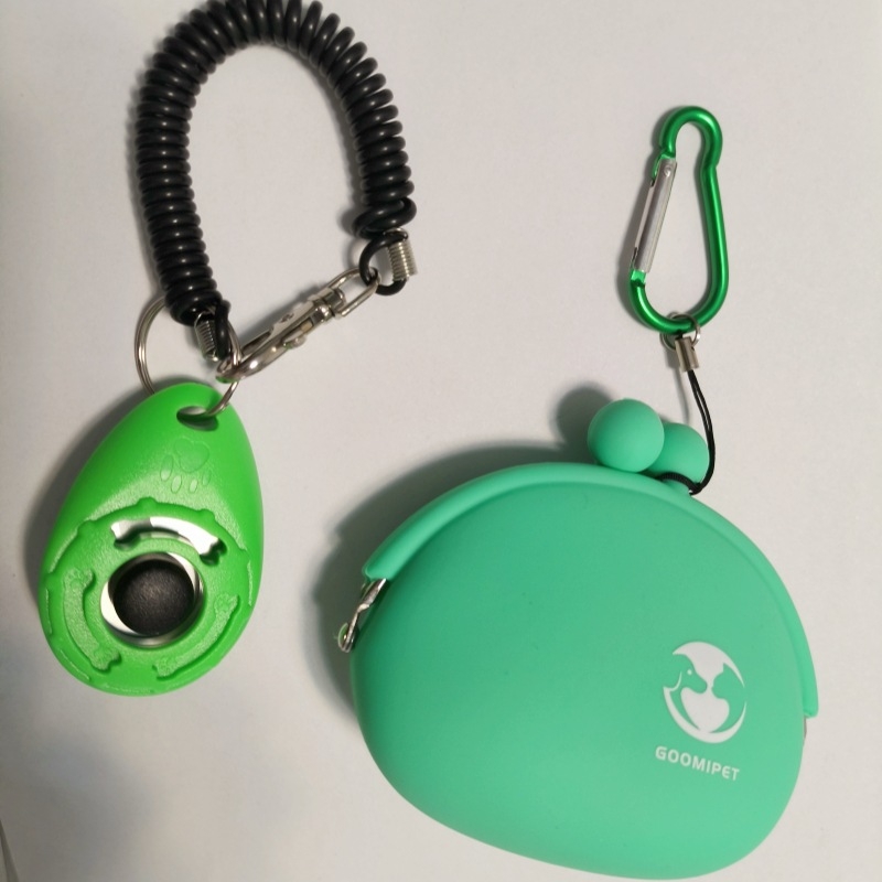 Чанта за обучение на кучета, чанта за закуски, силиконова чанта за монети, чанта за съединител, многофункционална чанта, чанта за съхранение, кликър за обучение на домашни любимци